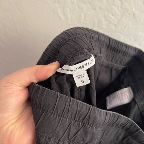 Standard James Perse Black Rip Stop Utility Pant Jogger Athleisure Women XS - Picture 8 of 11